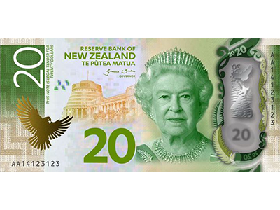 NZ $20 note front