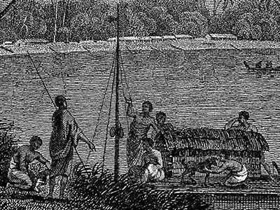 Early Polynesian NZ settlers drawing