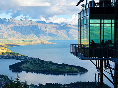 View of Queenstown from the Bungy Building