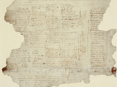 Treaty of Waitangi document