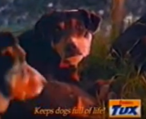 Tux ad, dog