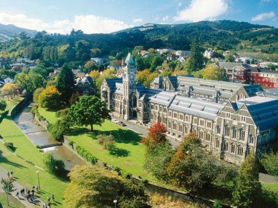 University of Otago building from the air